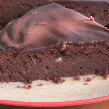 torta de castañas e chocolate